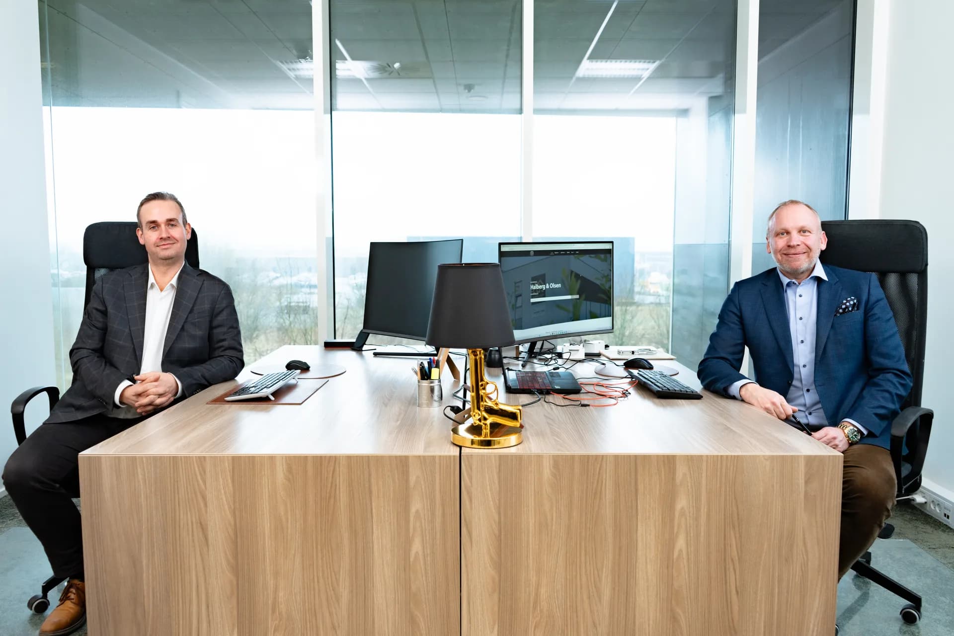 Morten Halberg og Morten Olsen på deres kontor